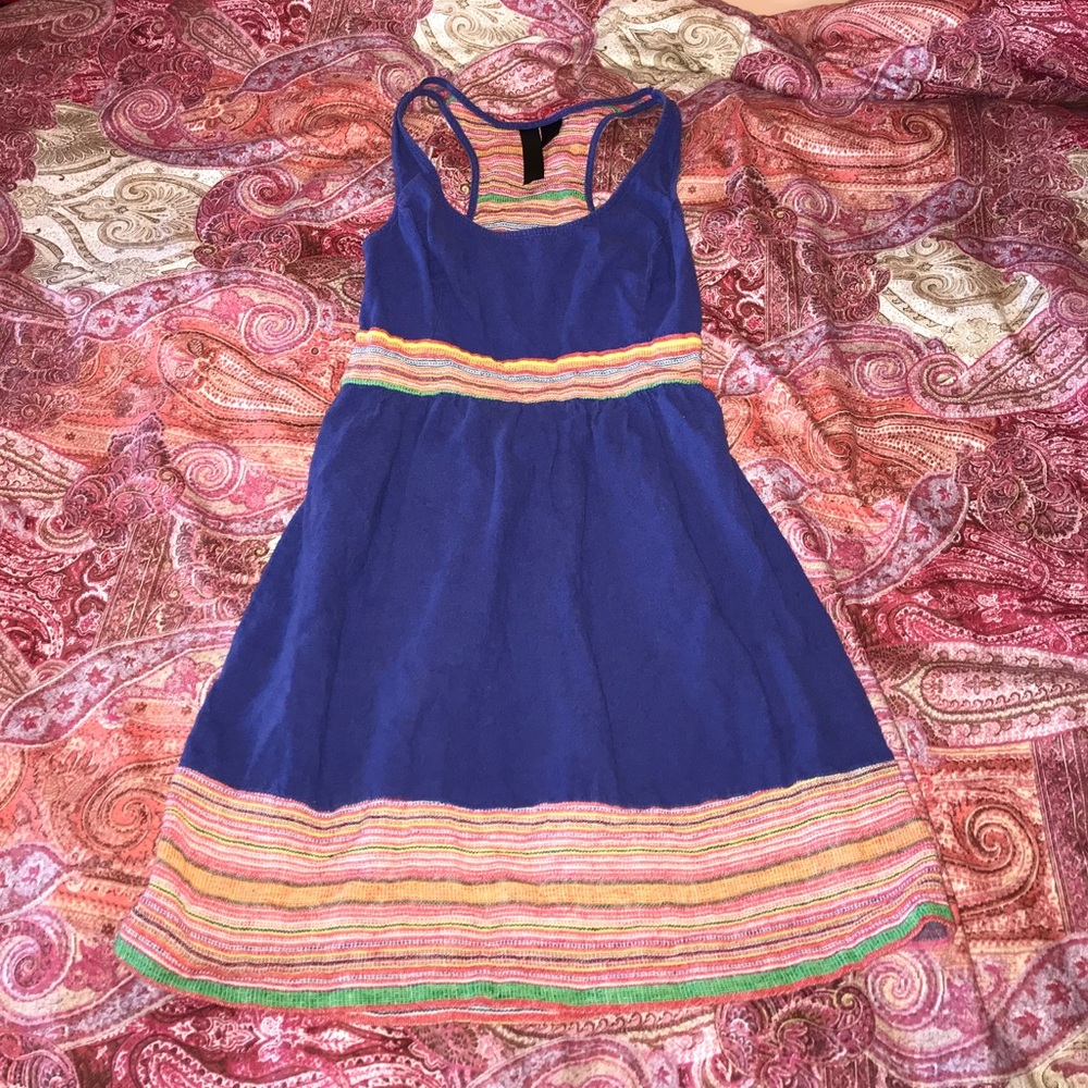 Beautiful Blue Linen & Cotton Dress
