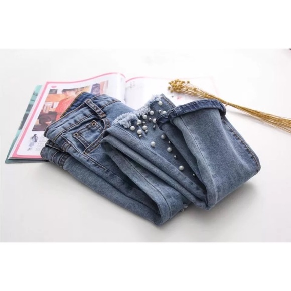 🌲Destroyed Pearl Jeans - Picture 3 of 4