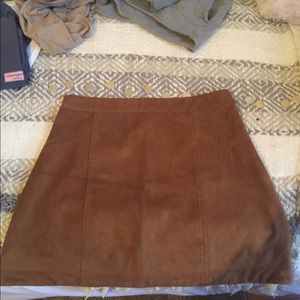 Abercrombie and fitch suede skirt