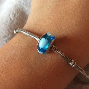 • Blue Heart Pandora Charm •