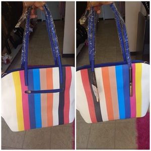 Rainbow colored bag...