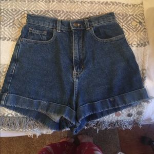 American apparel denim shorts