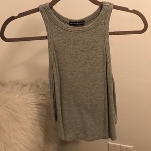 Gray High-kneck Brandy Melville Tank Top