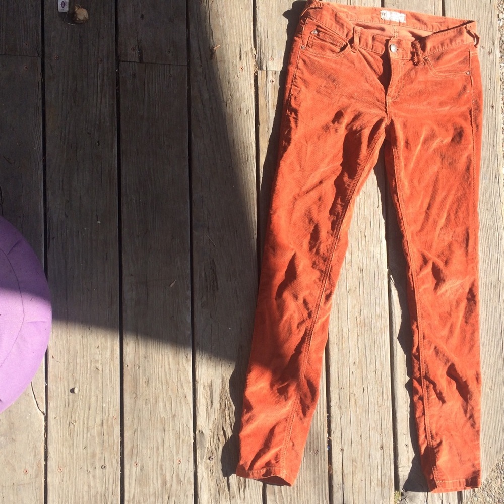 FRee People Burnt Orange Corduroys