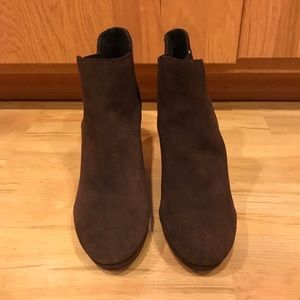 Jessica Simpson suede leather platform booties