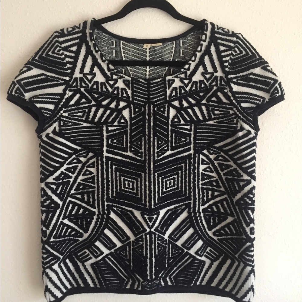 Anthropologie Tribal Design Sweater size L