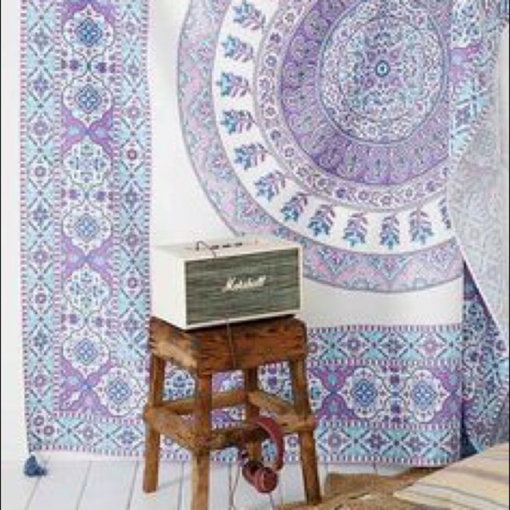 Urban Outfitters Blue & Purple Mandala Tapestry