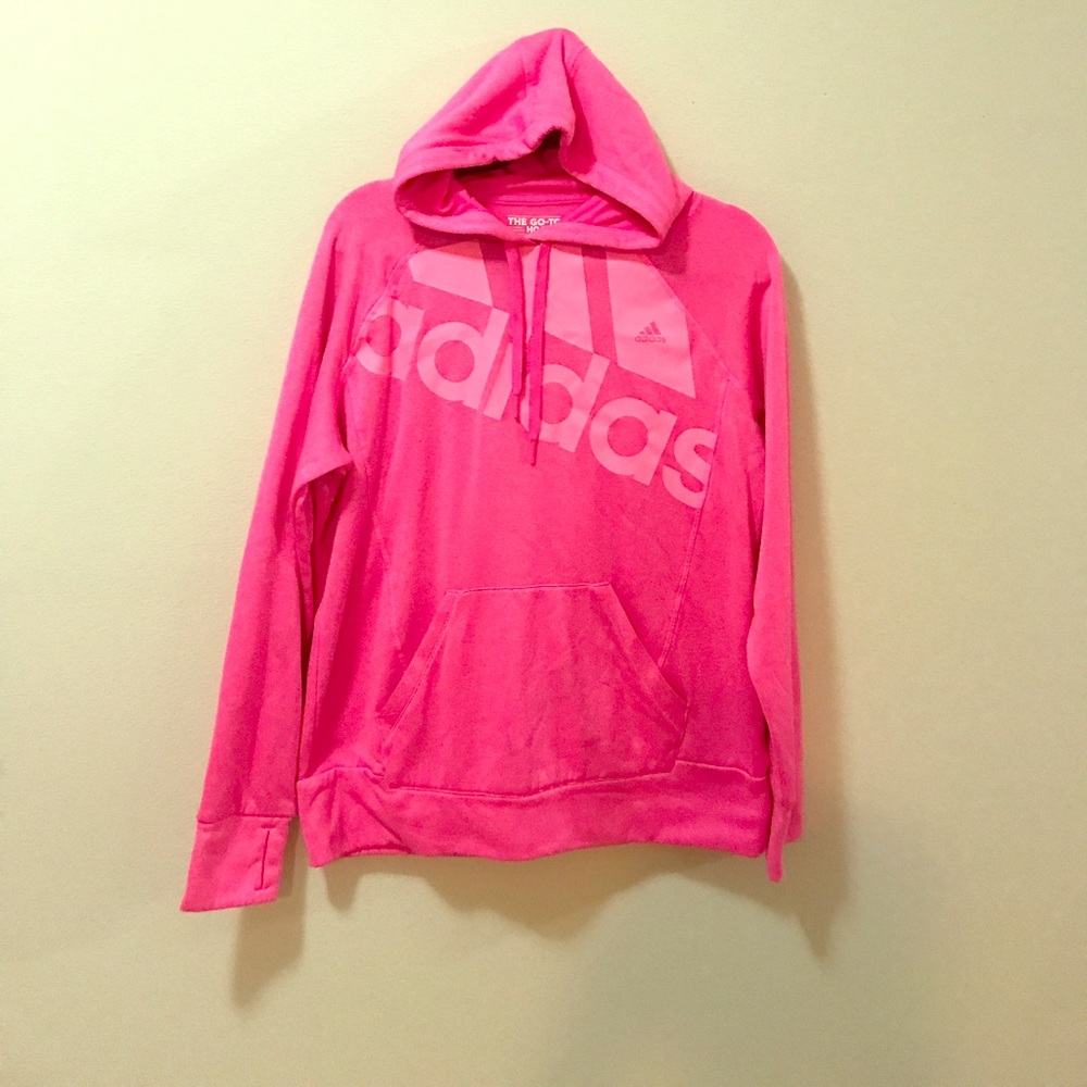 Hot Pink Adidas Hoodie!