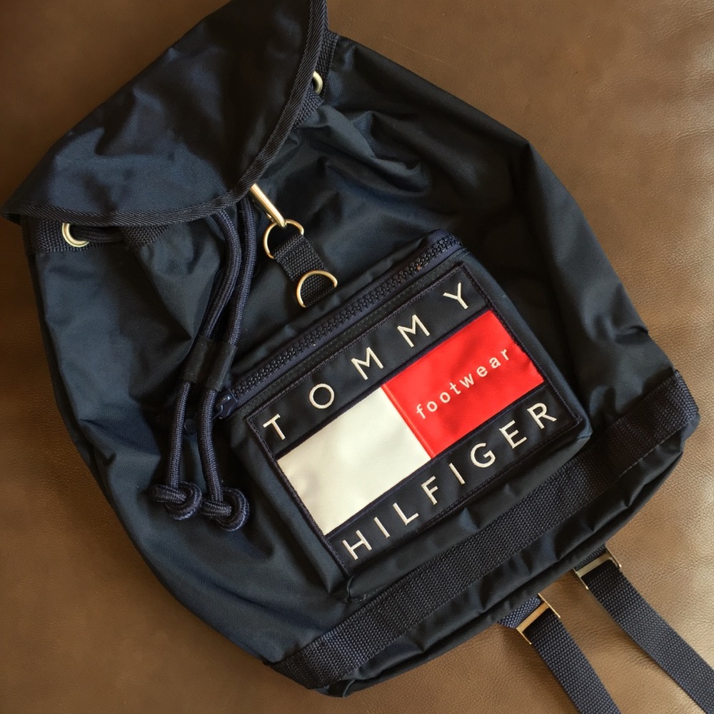 Vintage Tommy Hilfiger Footwear Backpack
