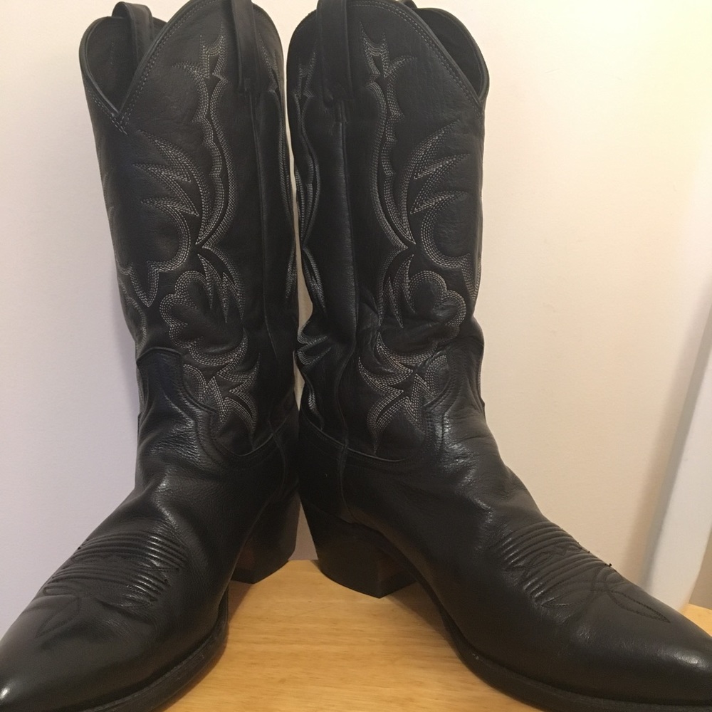 Men's Black Cowboy Boots