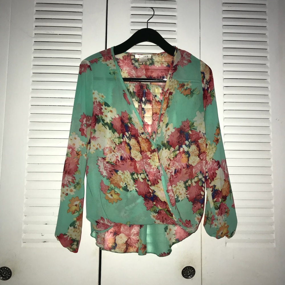 🌟FLORAL PRINT LONG SLEEVE TOP🌟