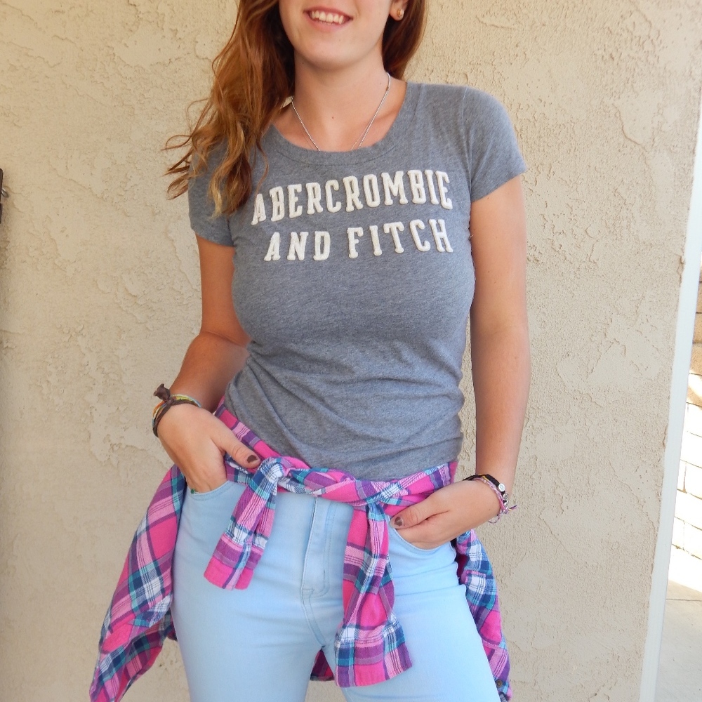 Abercrombie and Fitch Grey T