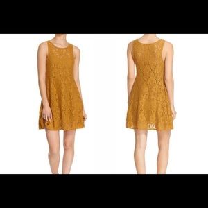 Free People Miles Of Lace Skater Dress-XS