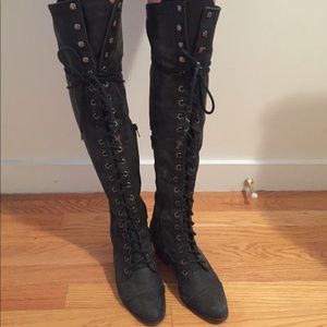 Jeffrey Cambell x Free People Joe Lace up boot.
