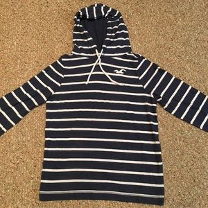 Hollister striped sweatshirt.