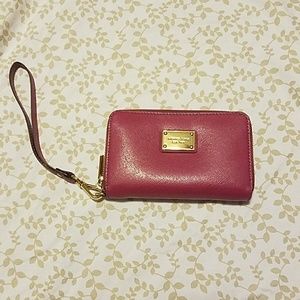 Michael Kors leather wristlet