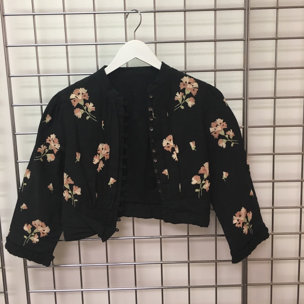 VINTAGE cropped floral jacket
