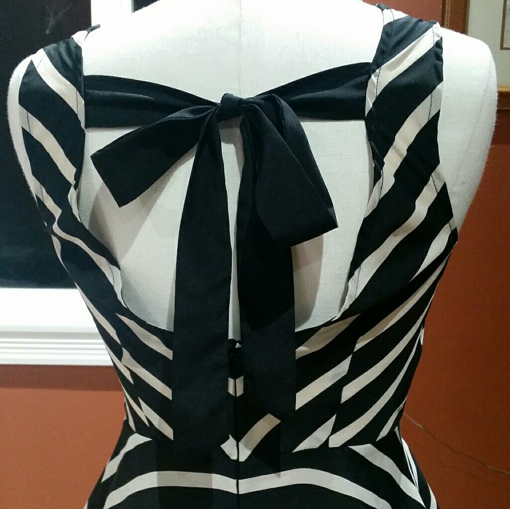 Petticoat Alley black striped blouse - Picture 3 of 6