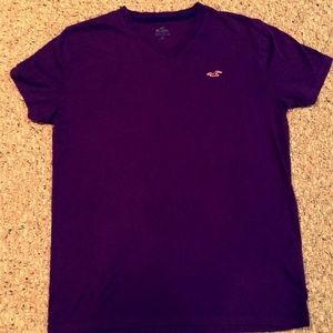 Hollister V-neck Purple,Mens