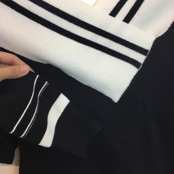 Varsity Striped Trim Sweater - Picture 4 of 5