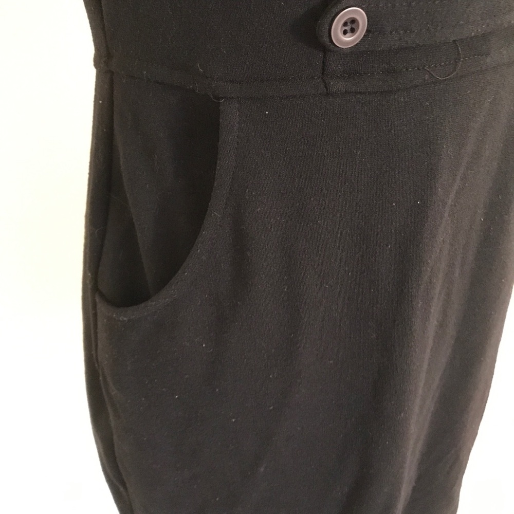 Black mini side sip mini dress