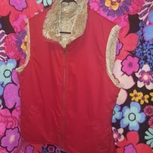 Gap reversible fur vest