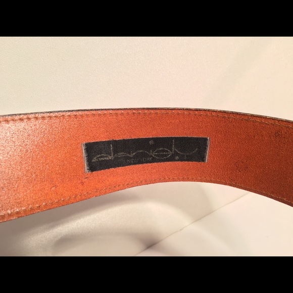 1980\'s Vintage Black Leather Belt Daniel Y. 30-33 main image 8