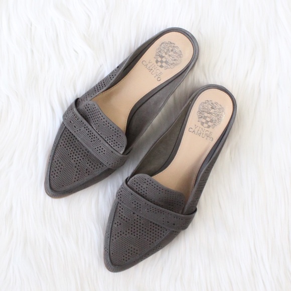 Vince Camuto Shoes - Vince Camuto Kayla Loafer Mule / Grey / Size 8.5M
