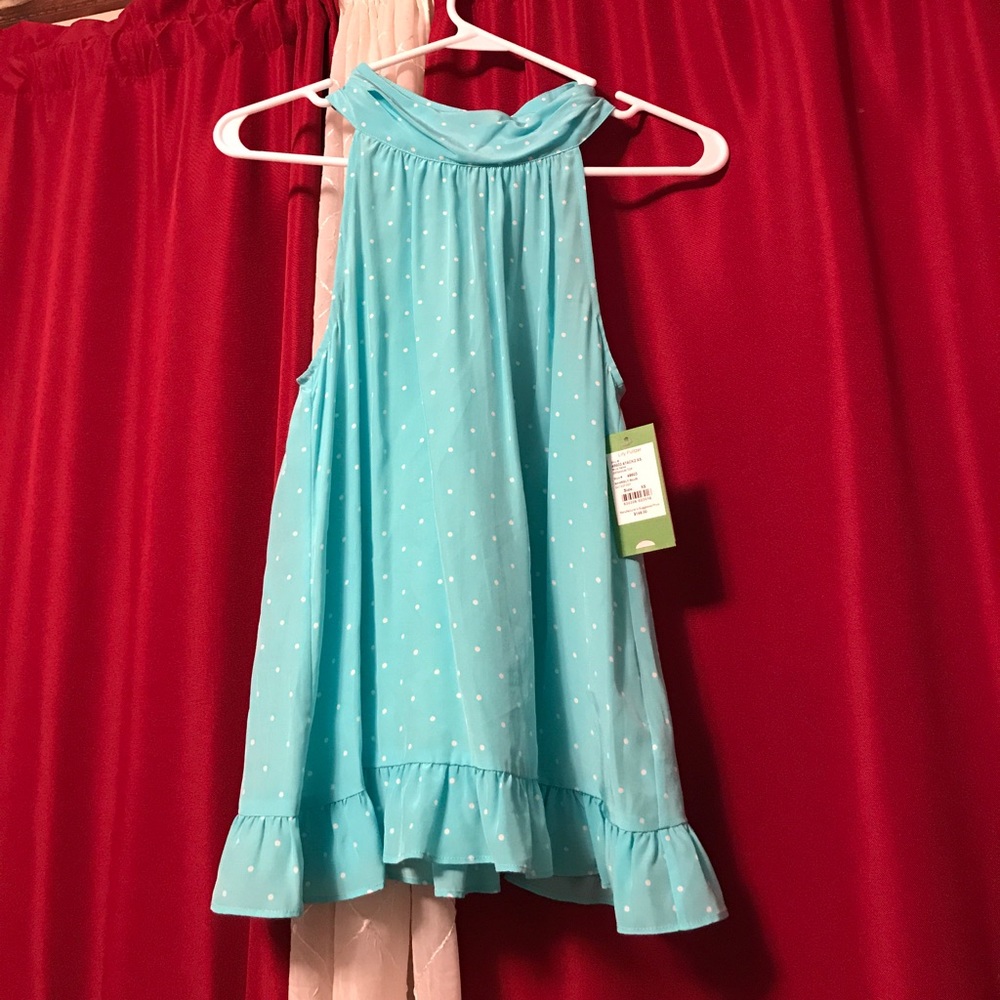 Lilly Pulitzer shorely blue geranium XS top