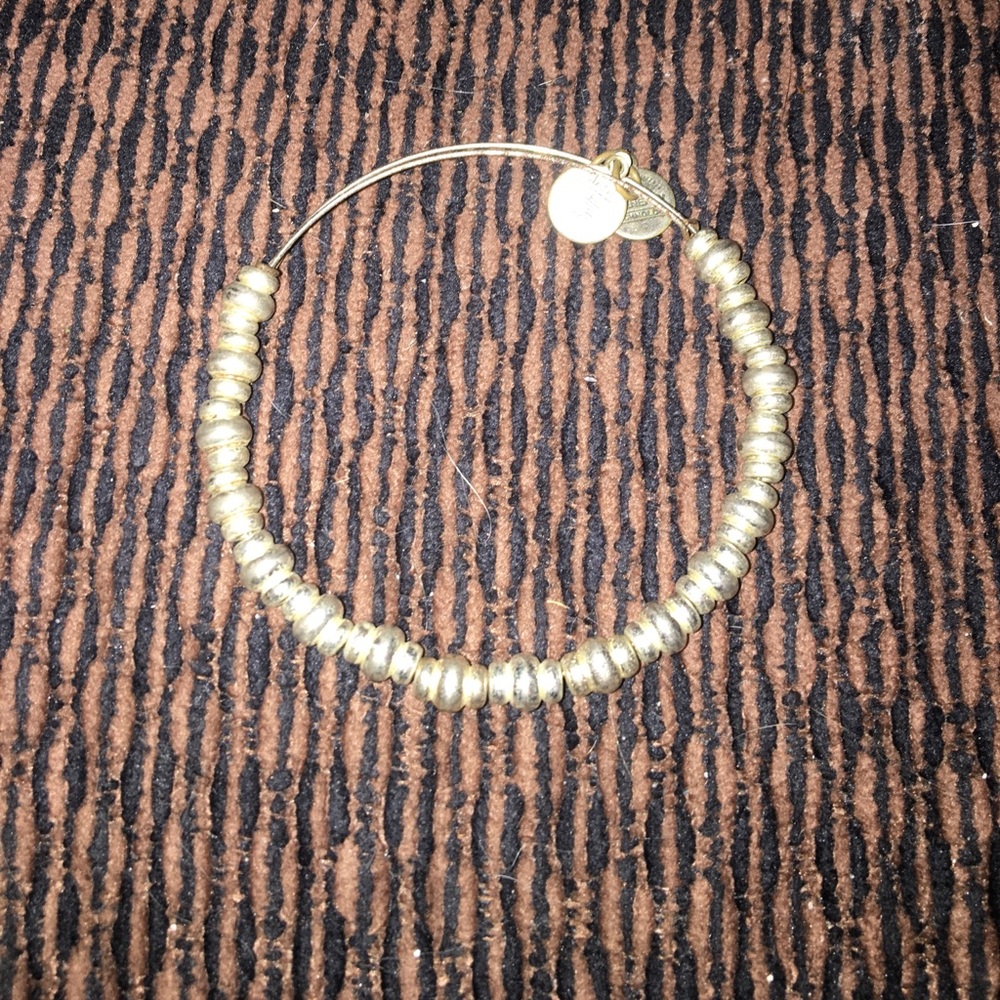 Alex and Ani silver bead bangle