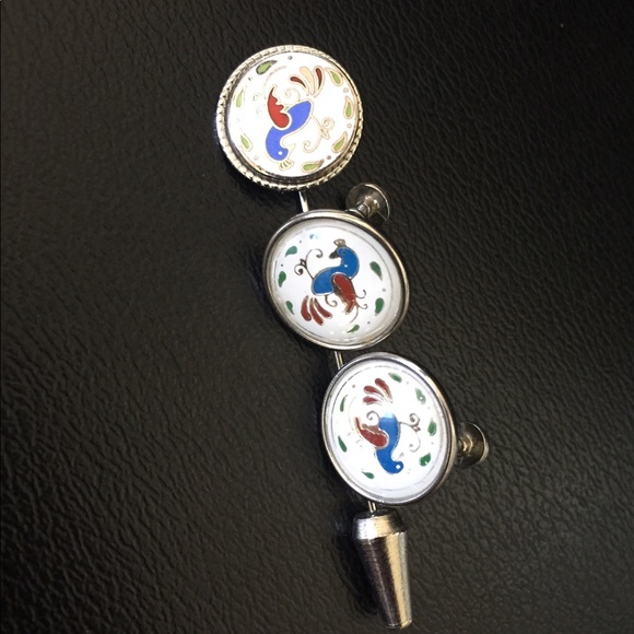 Vintage Distelfink Stickpin & Earrings Set - Picture 2 of 6