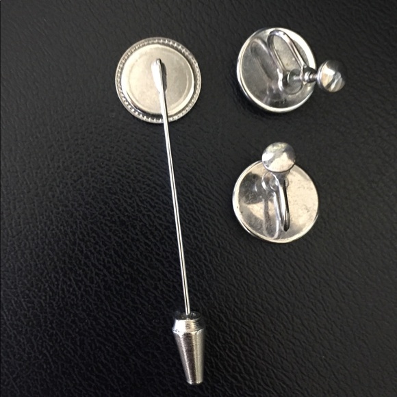 Vintage Distelfink Stickpin & Earrings Set - Picture 6 of 6