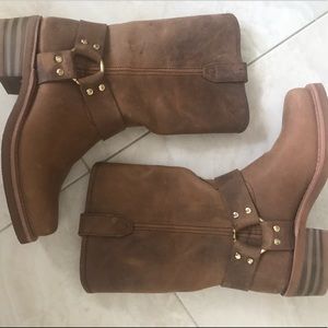 Dingo harness - tan leather western boot