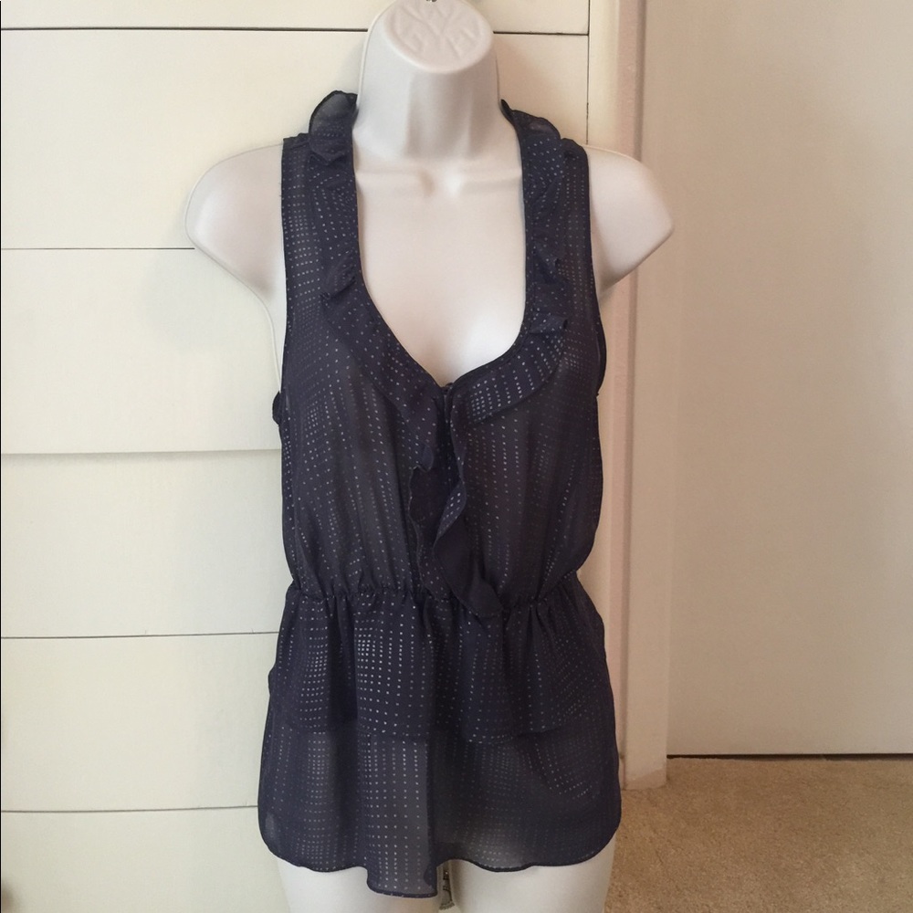 Banana Republic Ruffle Sleeveless Top
