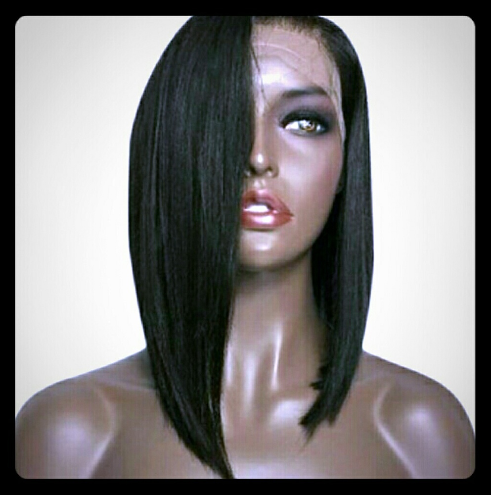 Top end synthetic lace wig
