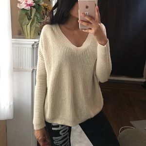 Long sleeve knit sweater