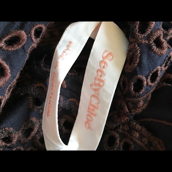 See by Chloe embroidered eyelet dress G22 - Picture 7 of 8