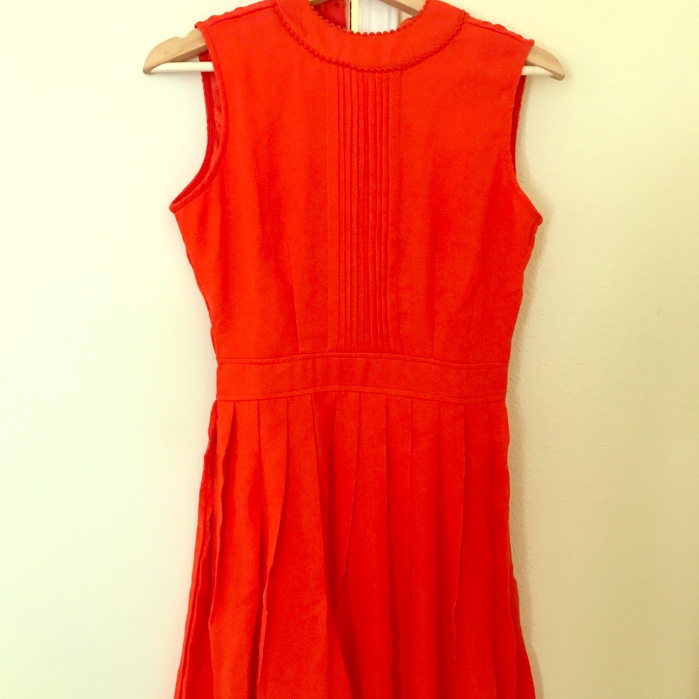 Hot orange dress