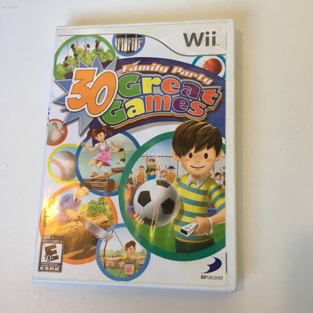 Wii game. 39 group games.
