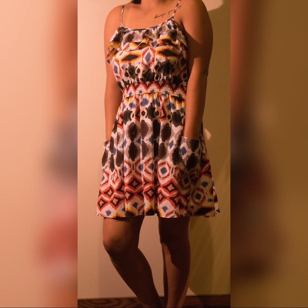 Silky vibrant dress