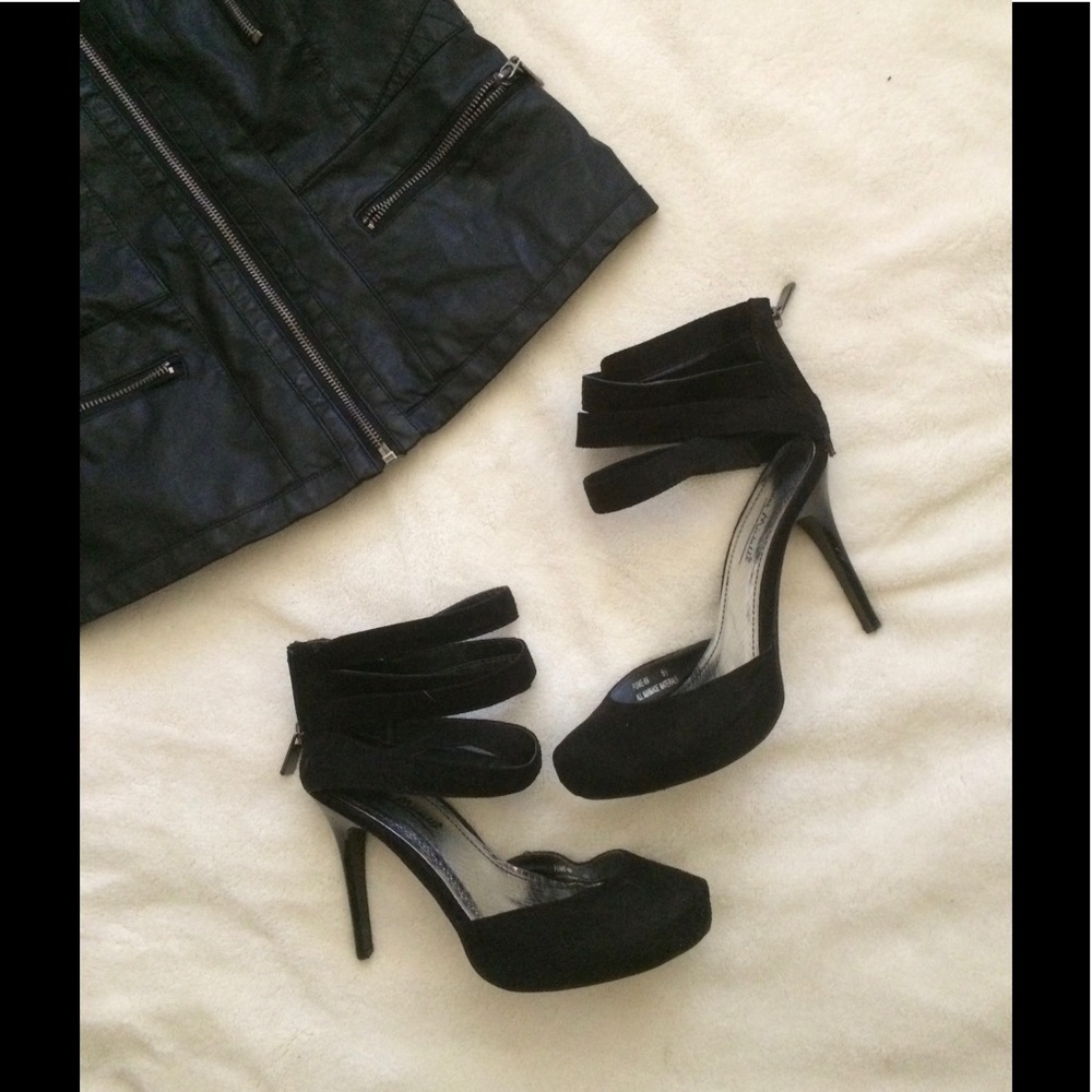 Black Strappy Heels