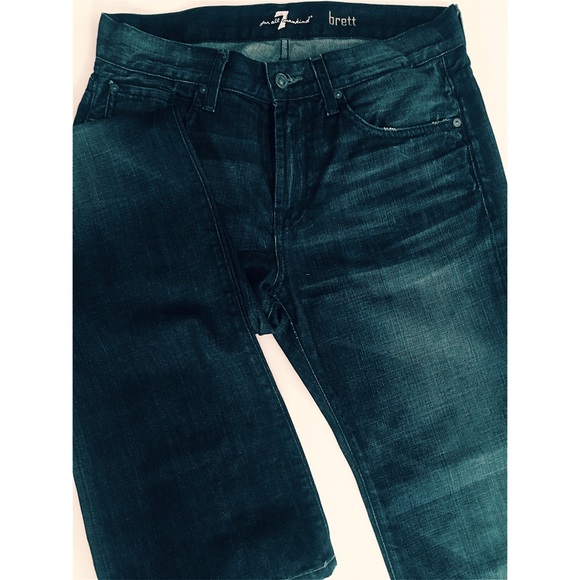 7 For All Mankind Dark-Wash Brett A-Pocket Jeans - Picture 3 of 3