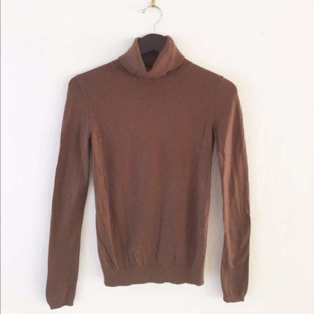 Ann Taylor turtleneck sweater-Brown