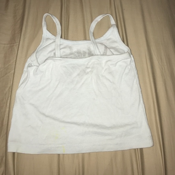 Graffiti print light blue crop top - Picture 2 of 4