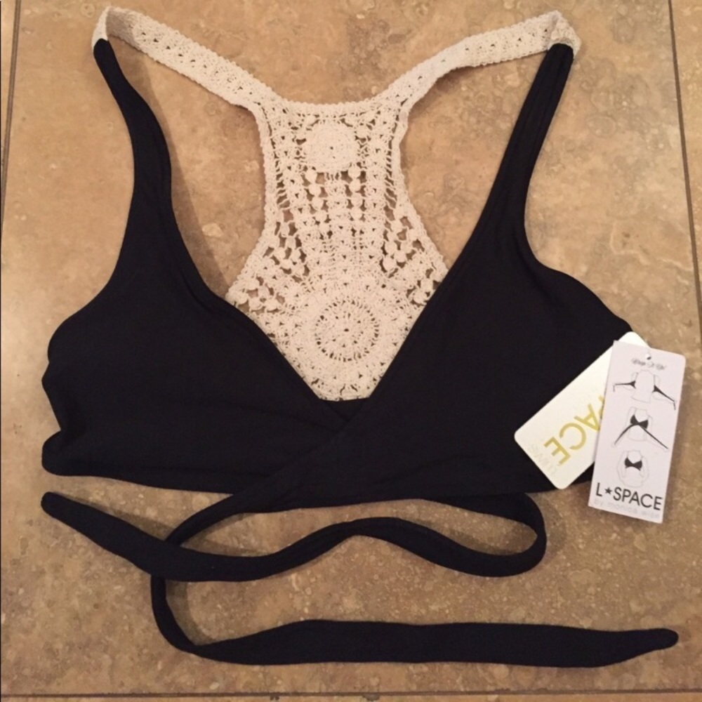 Last! Like new L*Space crocheted bikini top wear 3 ways