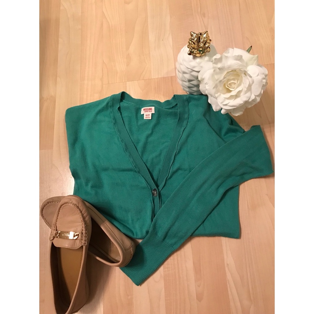 Bright Green Cardigan