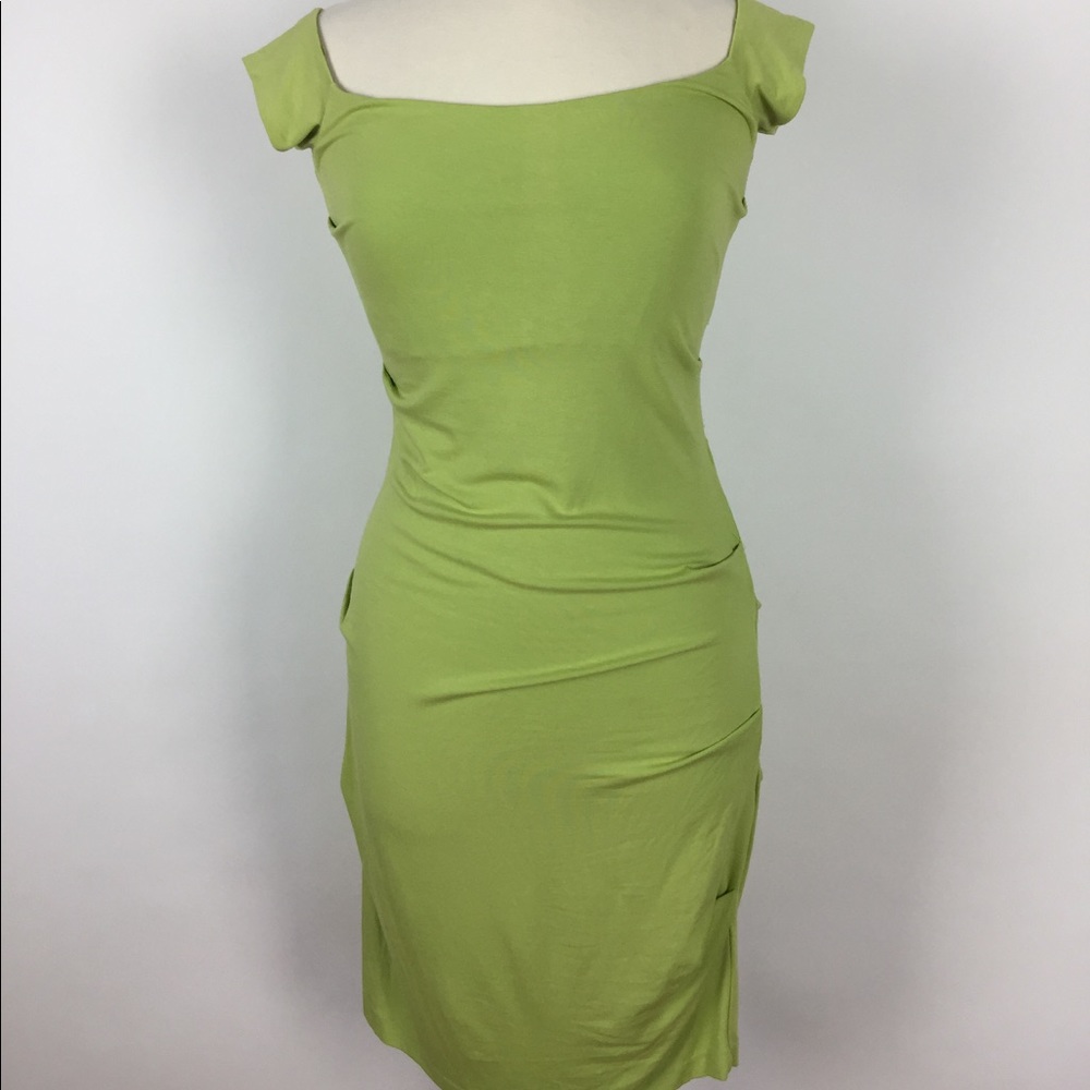Nicole Miller Collection Green Stretchy Dress