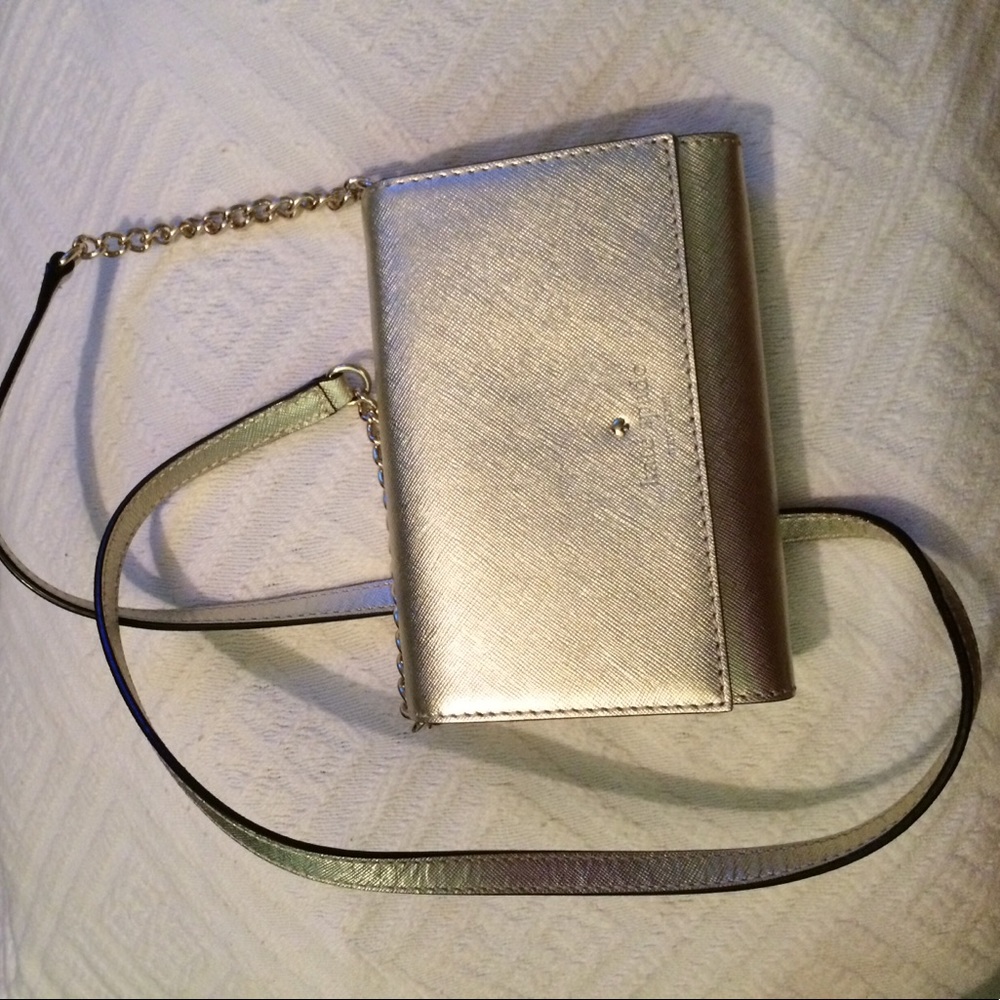 Kate spade New York gold crossbody bag