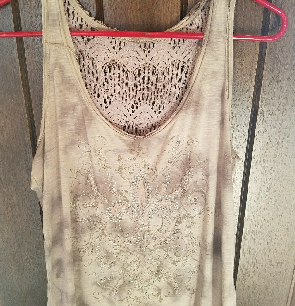 Two tone beigeTank Top