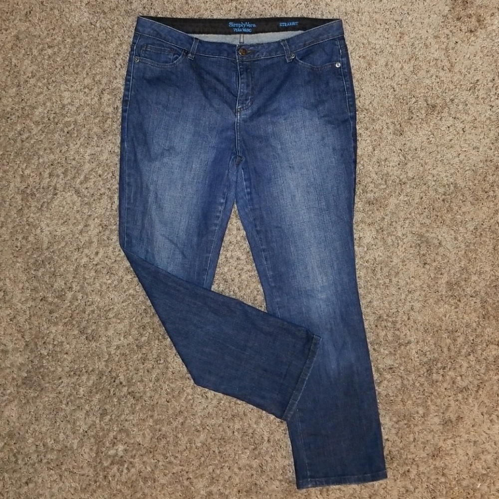 Simply Vera Vera Wang Straight Leg Jeans